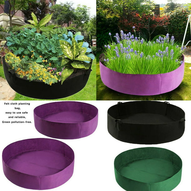 Flower Grow Bags Raised Fabric Bed Round Planting Container Breathable Planter
